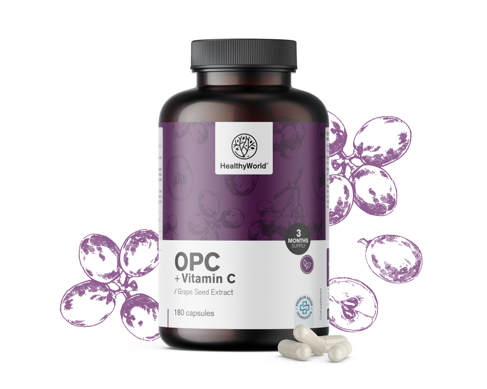 OPC - de pépins de raisin + vitamine C