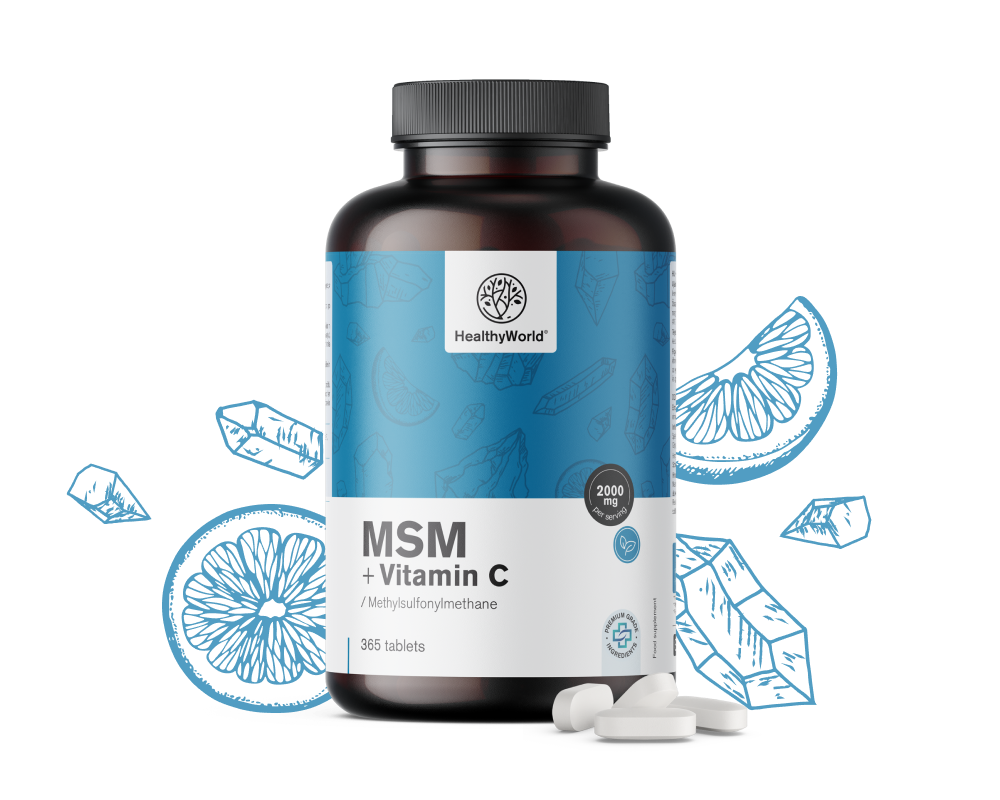 MSM 2000 mg - avec vitamine C