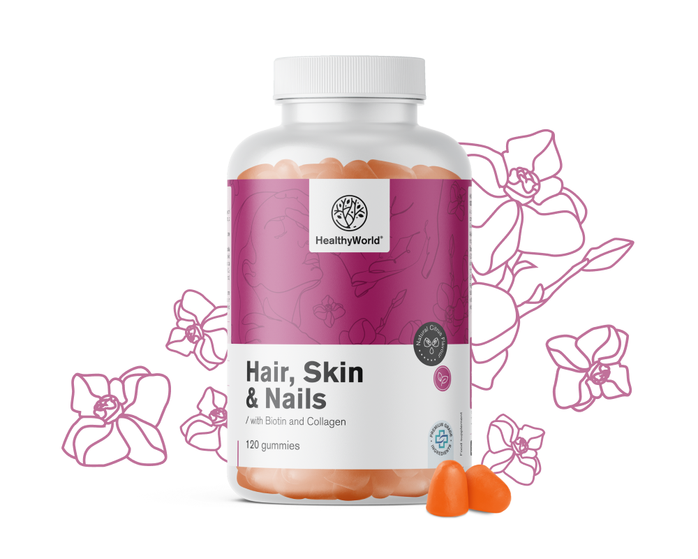 Hair, Skin & Nails – Gummies pour cheveux, peau et ongles