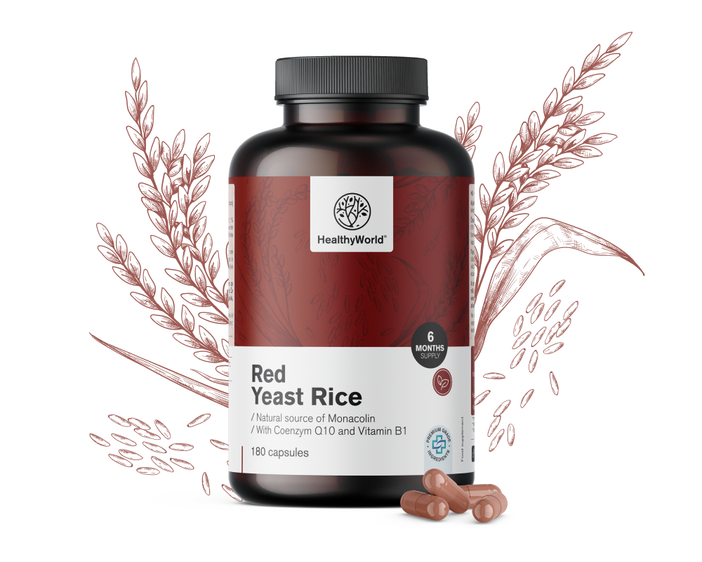 Levure de riz rouge 250 mg