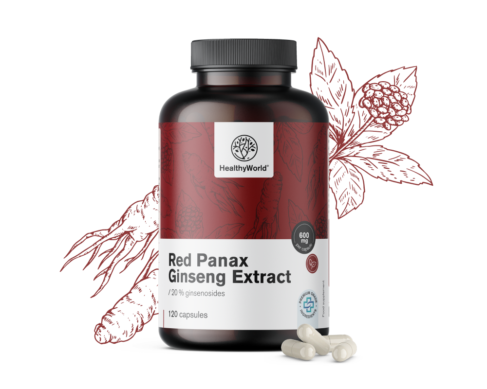 Red Panax Ginseng - extrait de ginseng rouge 600 mg