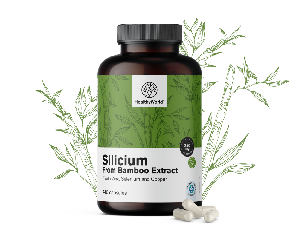 Silicium 250 mg - extrait de bambou