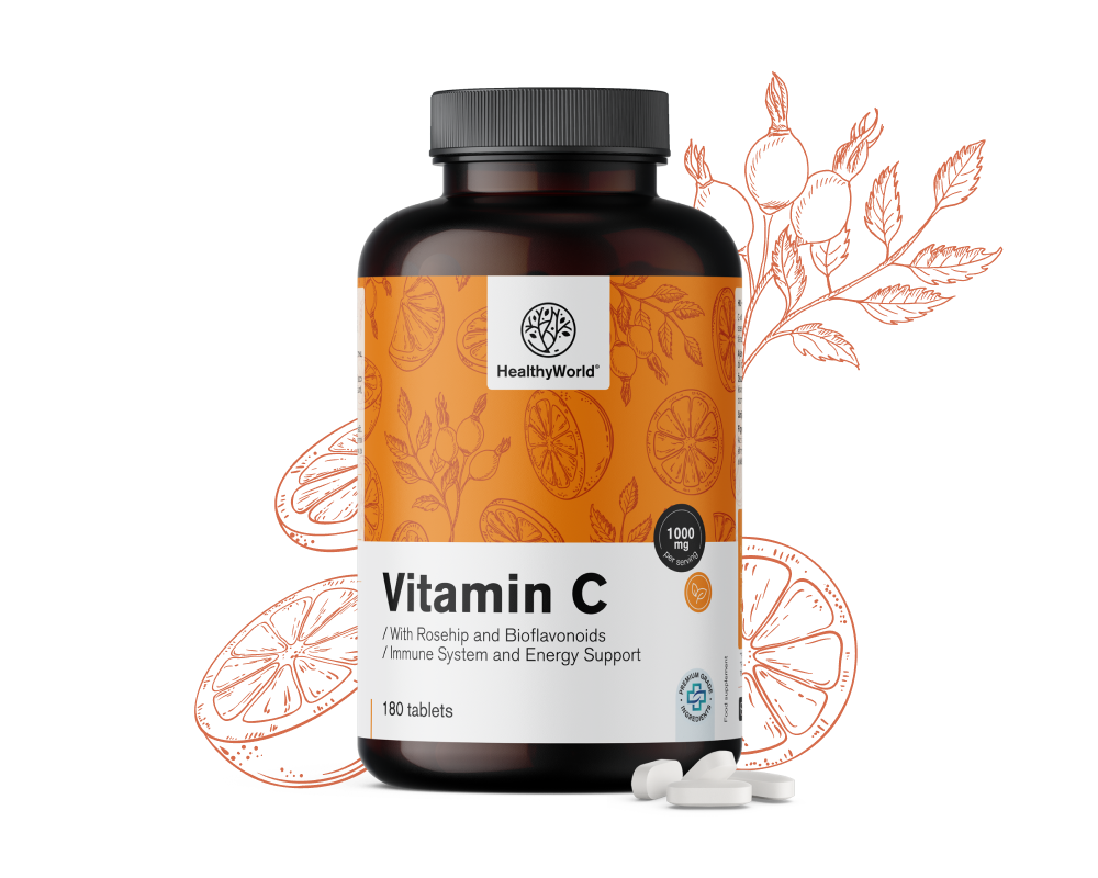 Vitamine C 1000 mg - avec de églantier et bioflavonoïdes