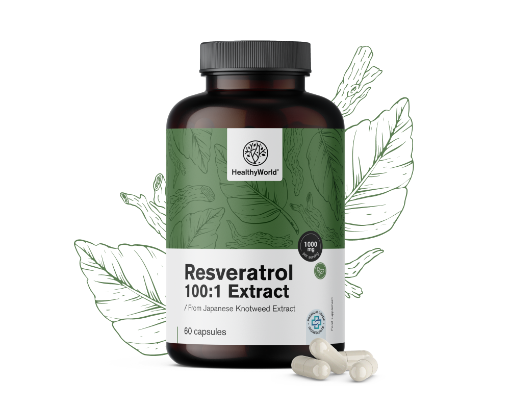 Resvératrol 1000 mg - extrait 100:1