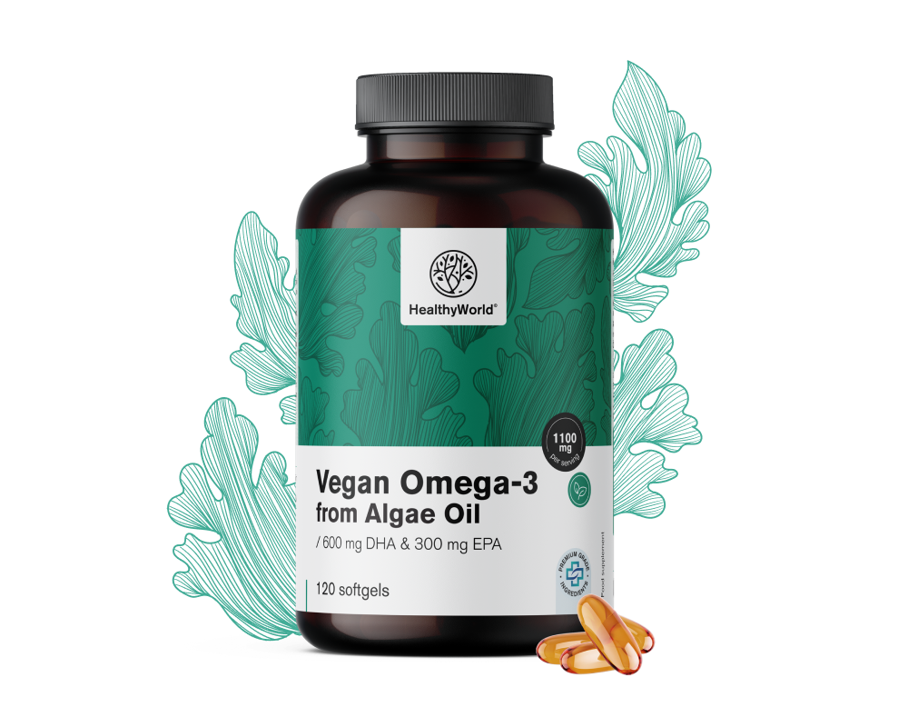 Oméga-3 végétalien 1100 mg – à base d'algues