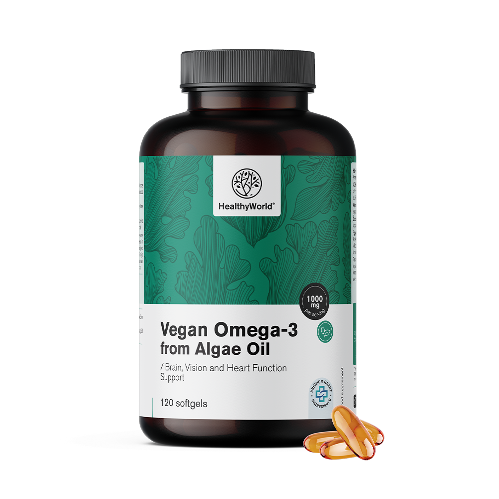 Oméga-3 végétalien 1100 mg - à base d'algues.