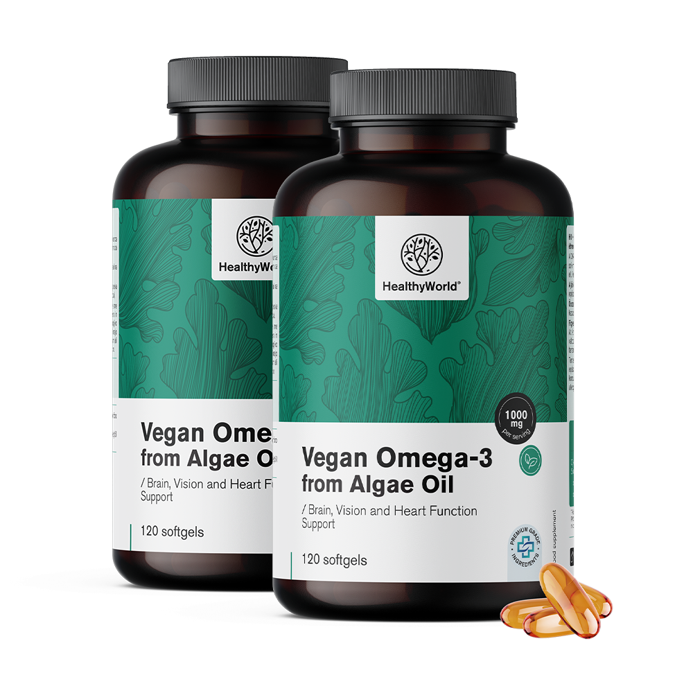 Oméga-3 végétalien 1100 mg - à base d'algues.