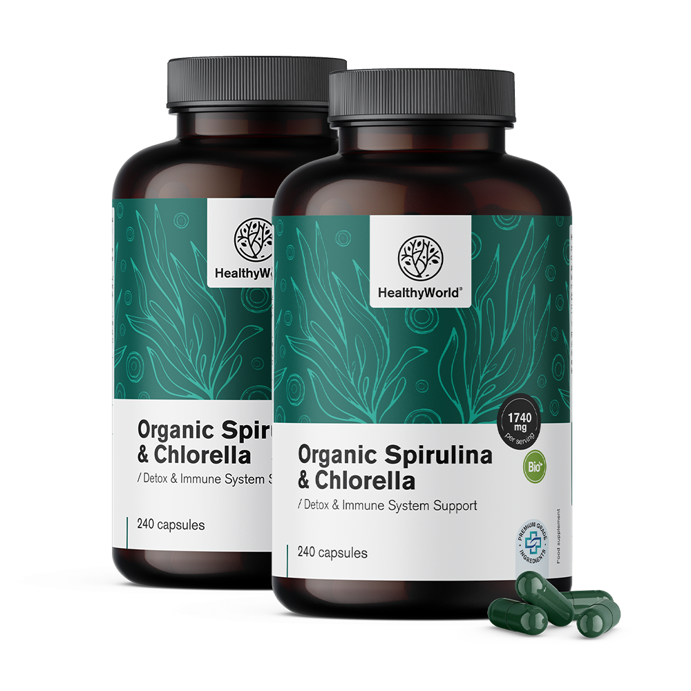 BIO Spirulina in chlorella.