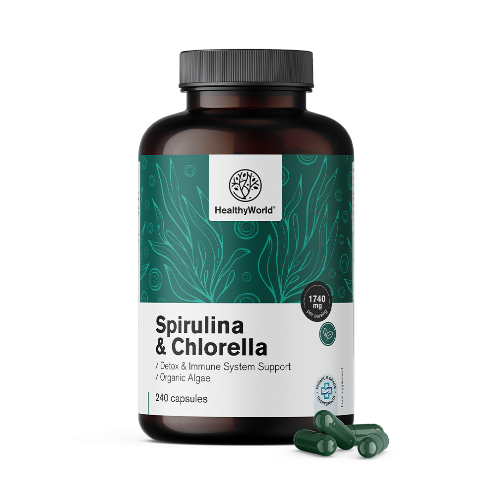BIO Spirulina in chlorella.