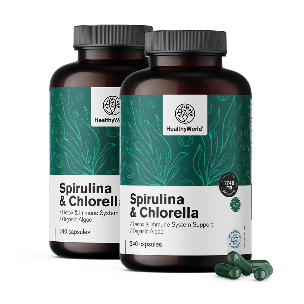 BIO Spirulina in chlorella.