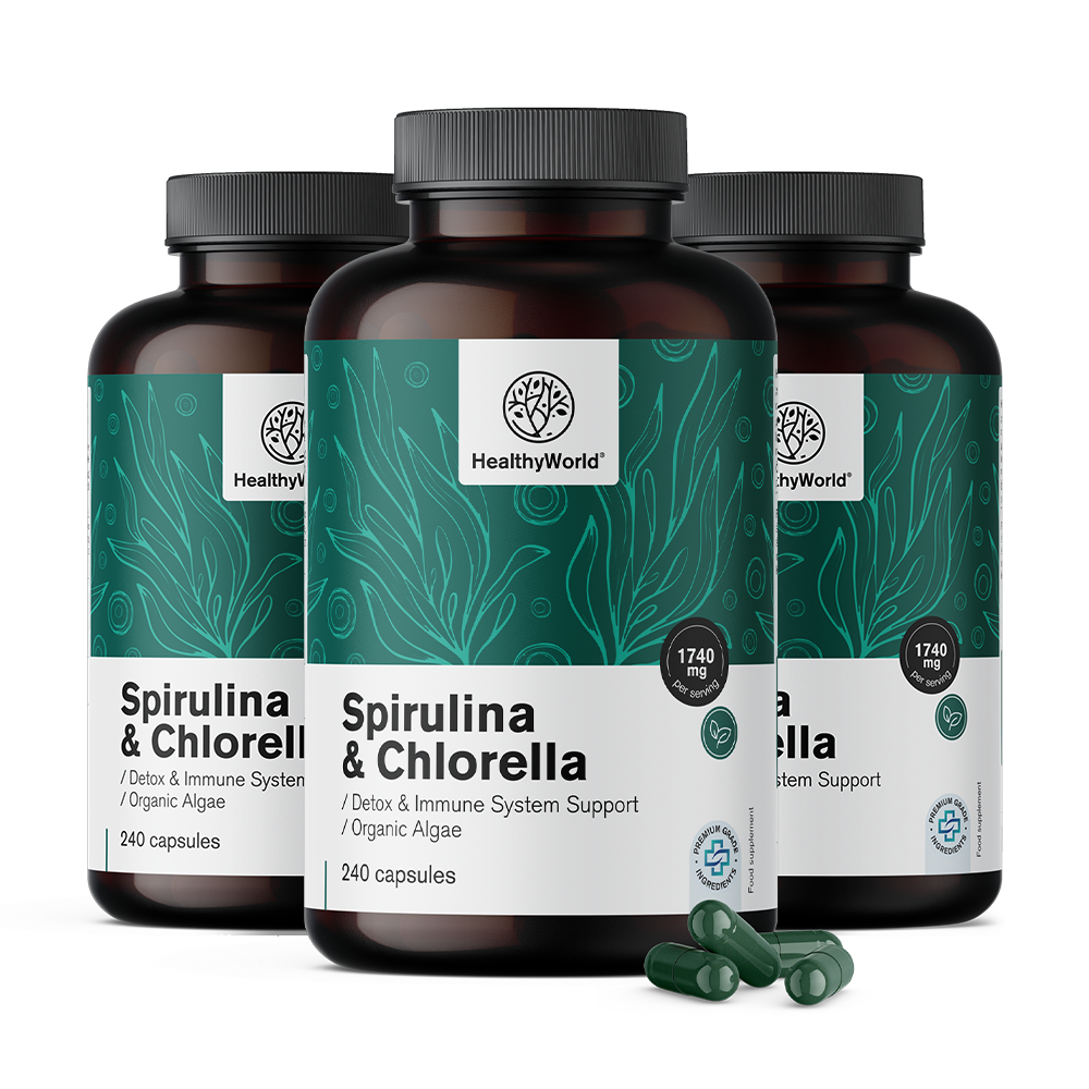 BIO Spirulina in chlorella.