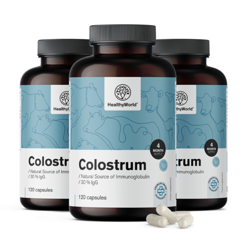 3x Colostrum 30 % IgG, ensemble 360 gélules