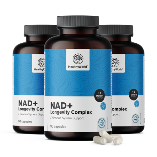 3x NAD+ Longevity Complex, ensemble 270 gélules