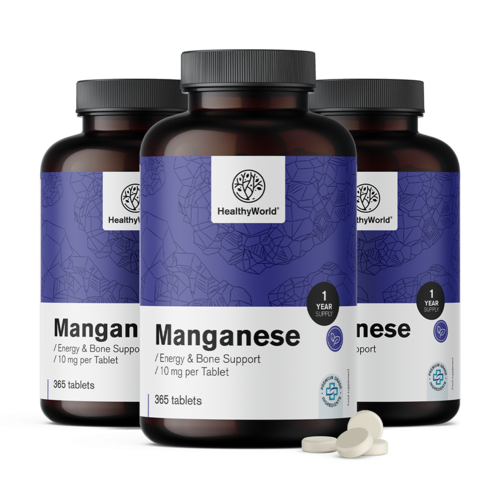 3x Manganèse, ensemble 1095 comprimés