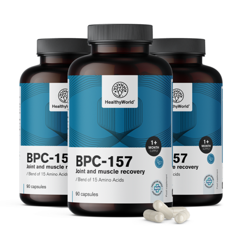 3x BPC-157 – régénération muscles et articulations, ensemble 270 gélules