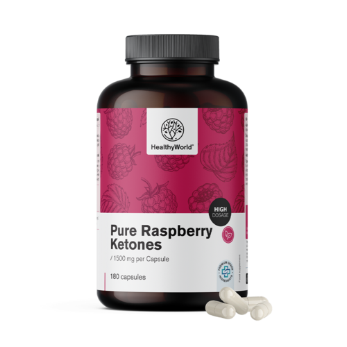 Cétones de framboise 1500 mg, 180 gélules