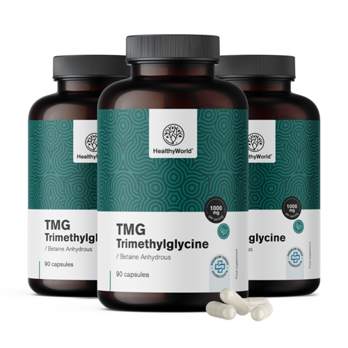 3x TMG – Triméthylglycine, ensemble 270 gélules